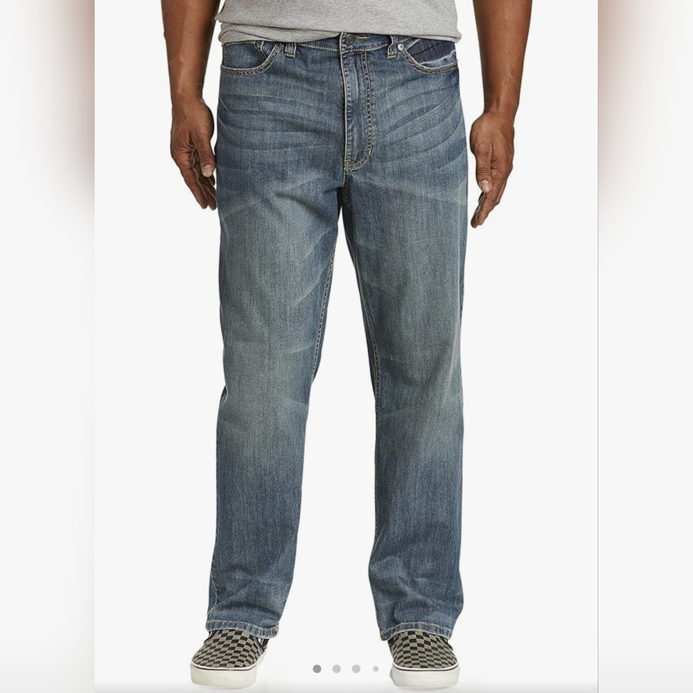 True Nation Relaxed Fit Jeans (42 x 30)